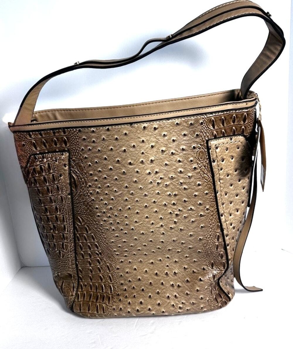 Le Miel 3 in 1 Ostrich Bag Set NWT Tote Handbag dust bag